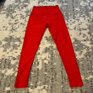 NWOT BEYOND YOGA RED MIDI LEGGINGS. SMALL